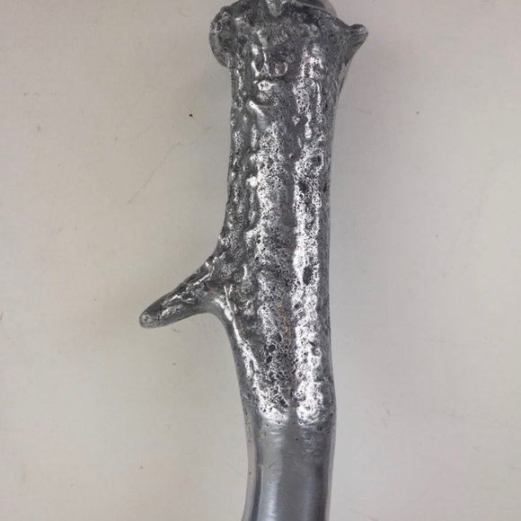 ARTHUR COURT Rare Vintage Cast Aluminum Deer Stag Antler Candlestick Pair - Picture 11 of 12